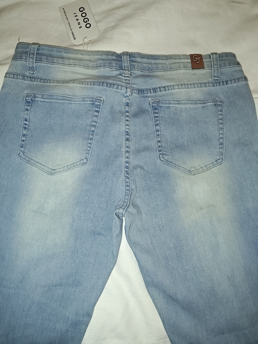Cute GOGO Light Blue Women’s Jeans - Classic Stretch Denim